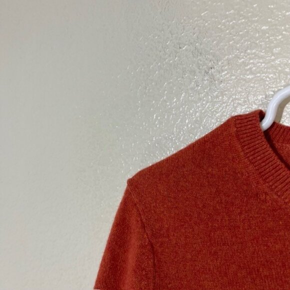 Everlane Cashmere Sweater Womens Small Red Orange Pullover Crewneck - Picture 2 of 5